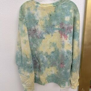 Disneyland pastel water color sweatshirt size large , worn once